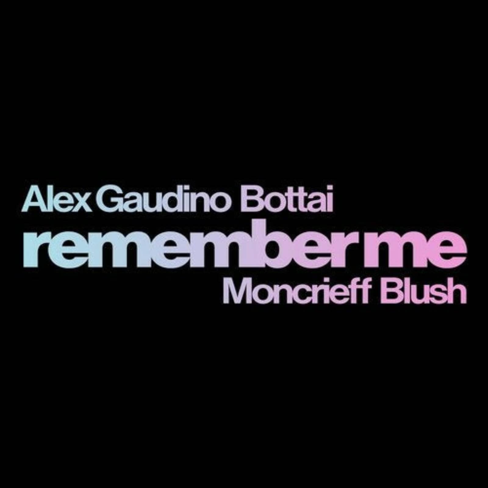 Alex Gaudino & Bottai Ft. Moncrieff & Blush — Remember Me (Alex Gaudino & Hisak Remix)