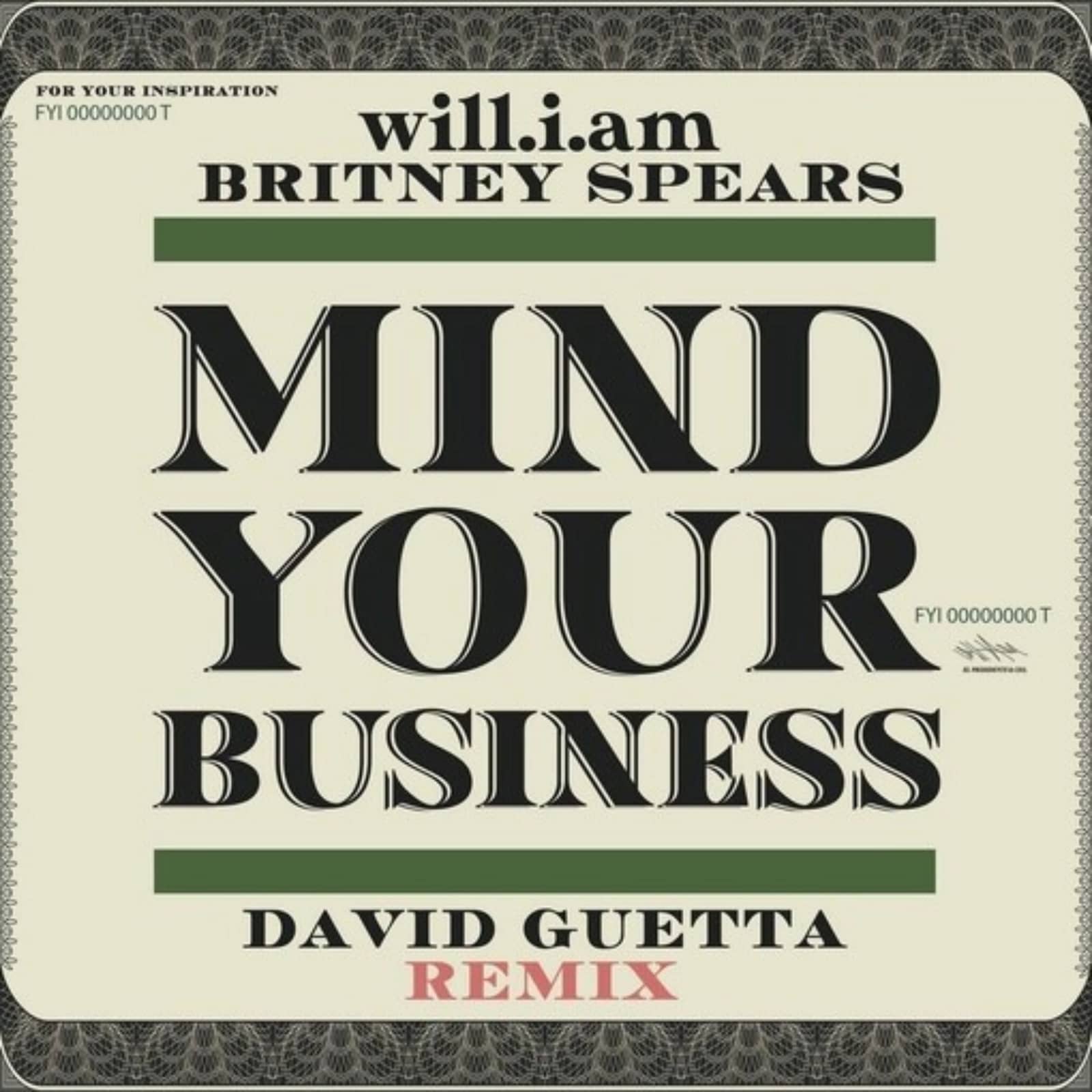 Will.I.Am feat. Britney Spears — Mind Your Business (David Guetta Remix)