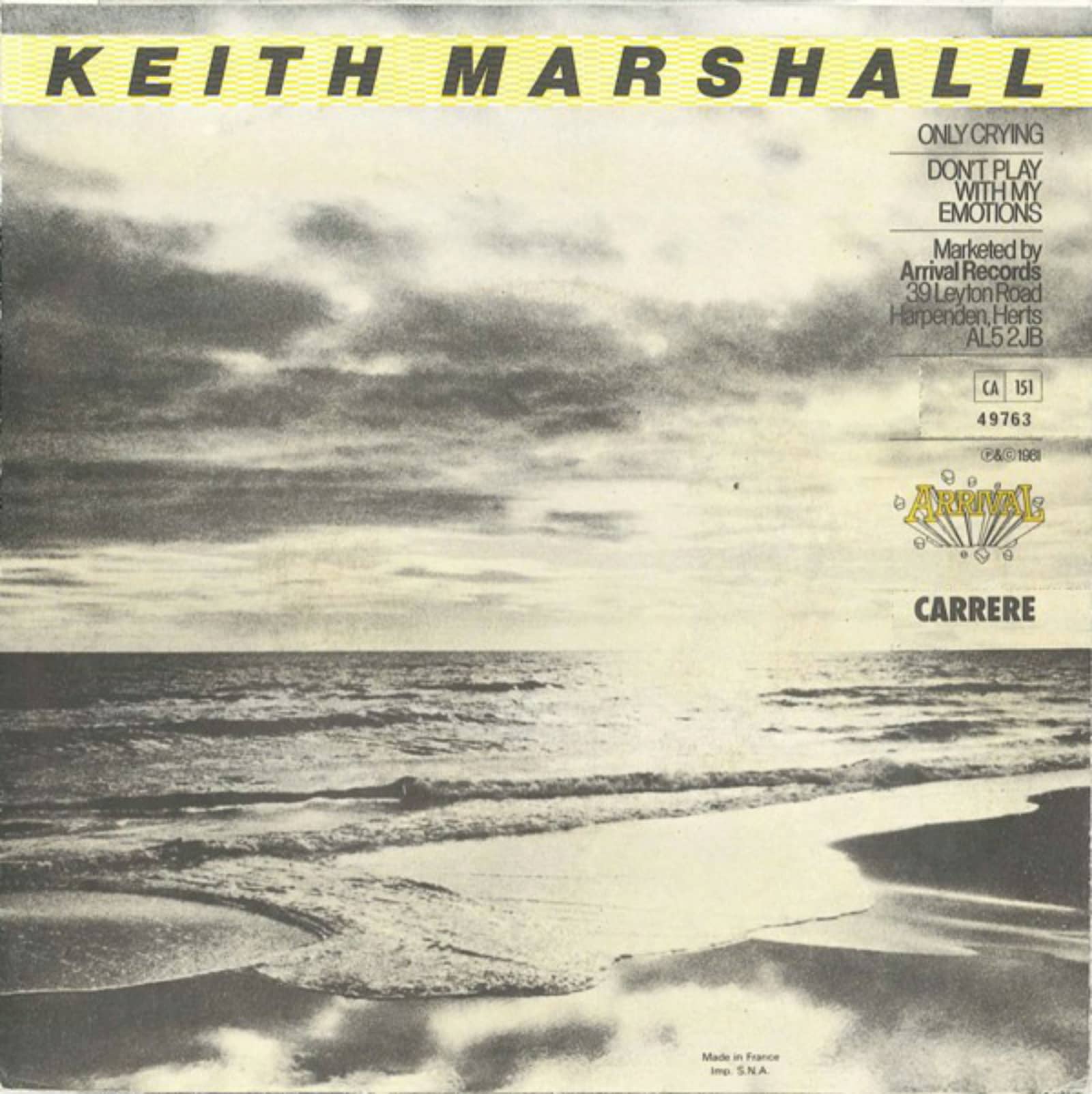 Keith Marshall — Only Crying