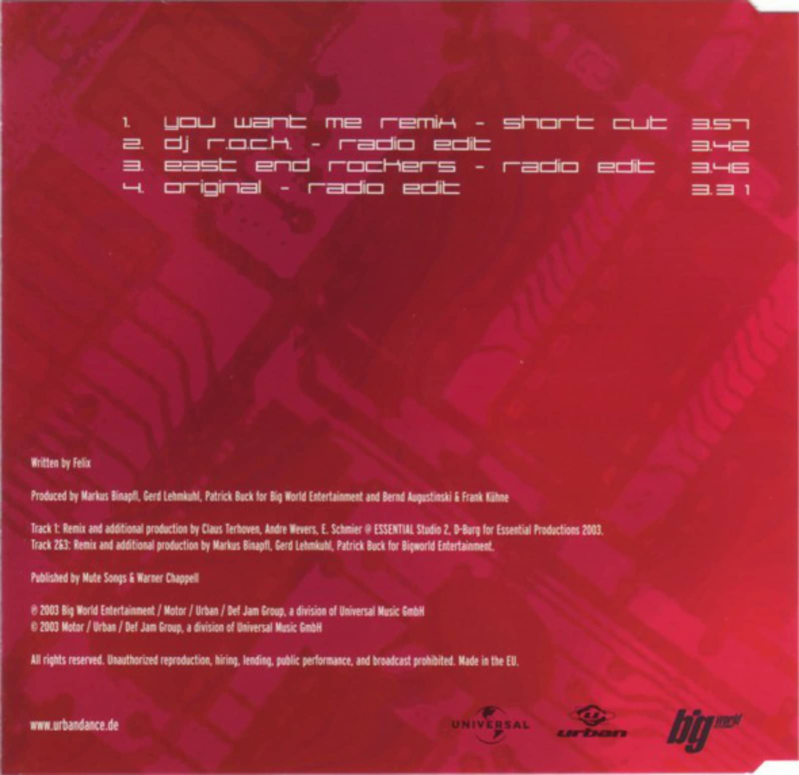 NFK Feat. East End Rockers — Don't You Want Me (You Want Me Remix Short Cut)