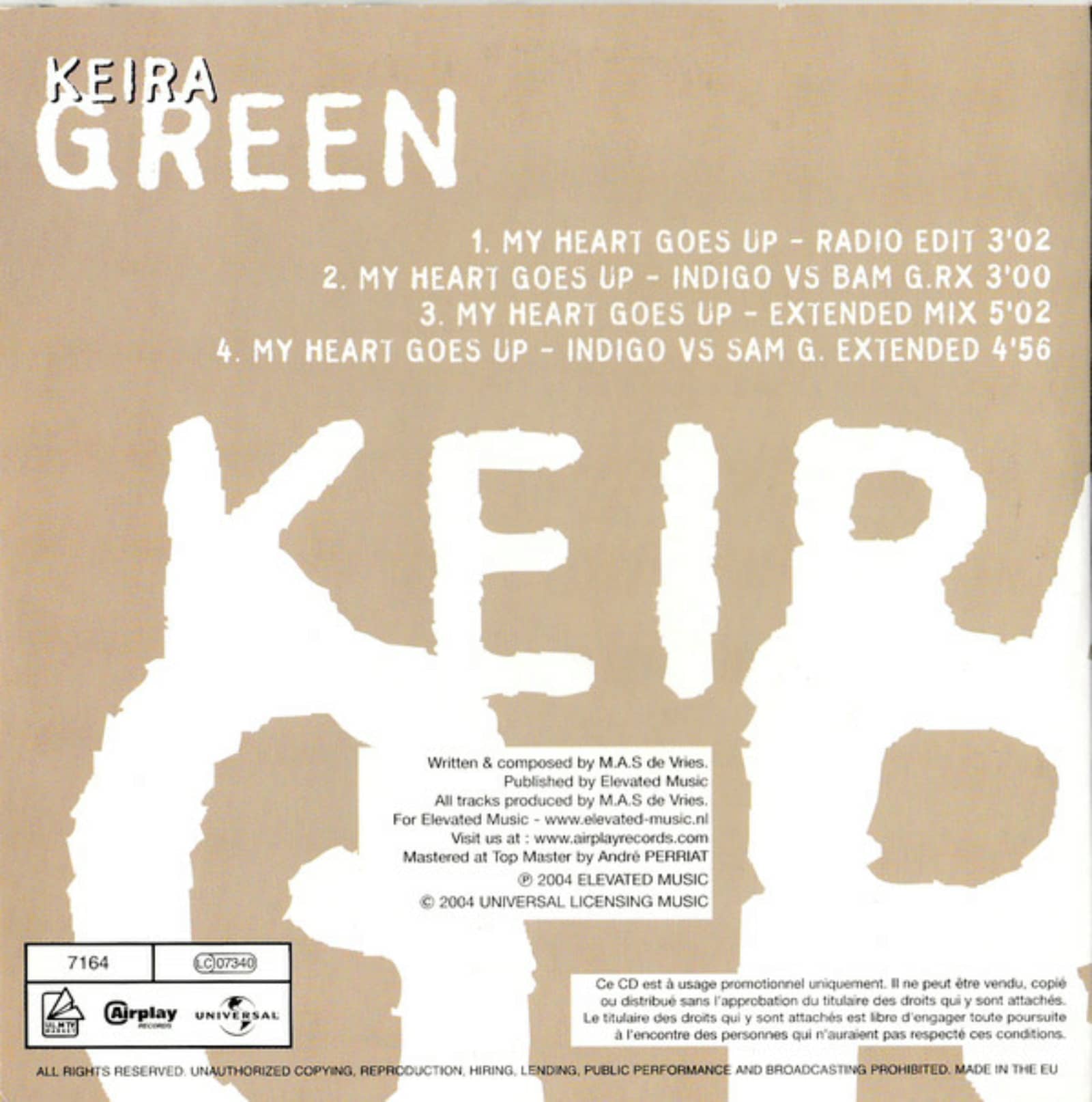 Keira Green — My Heart Goes Up