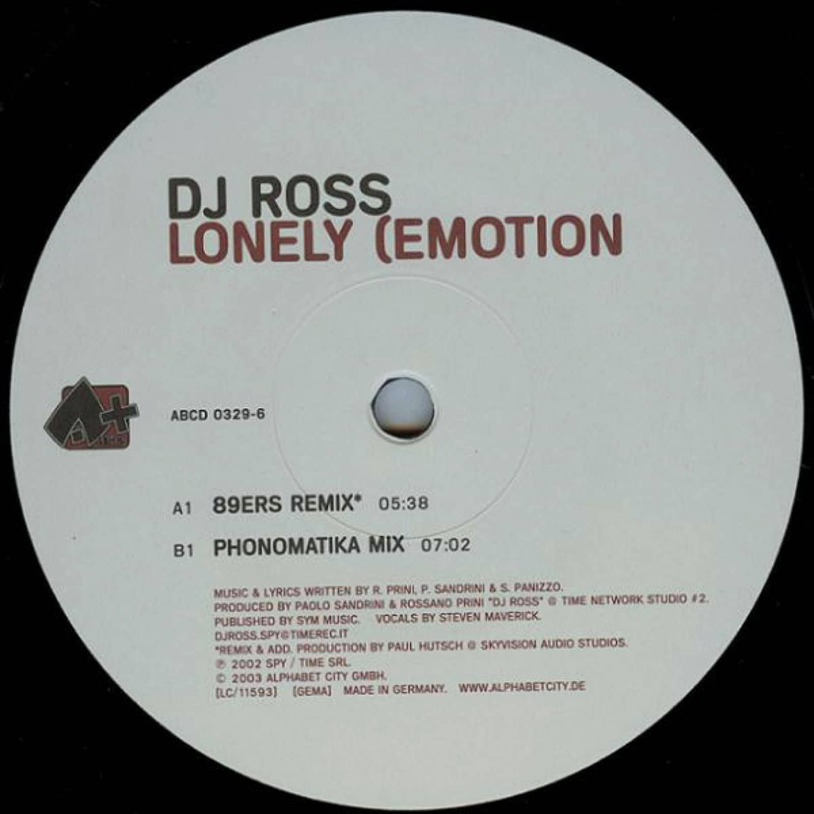 DJ Ross — Lonely (Emotion) (89ers Remix Radio Edit)