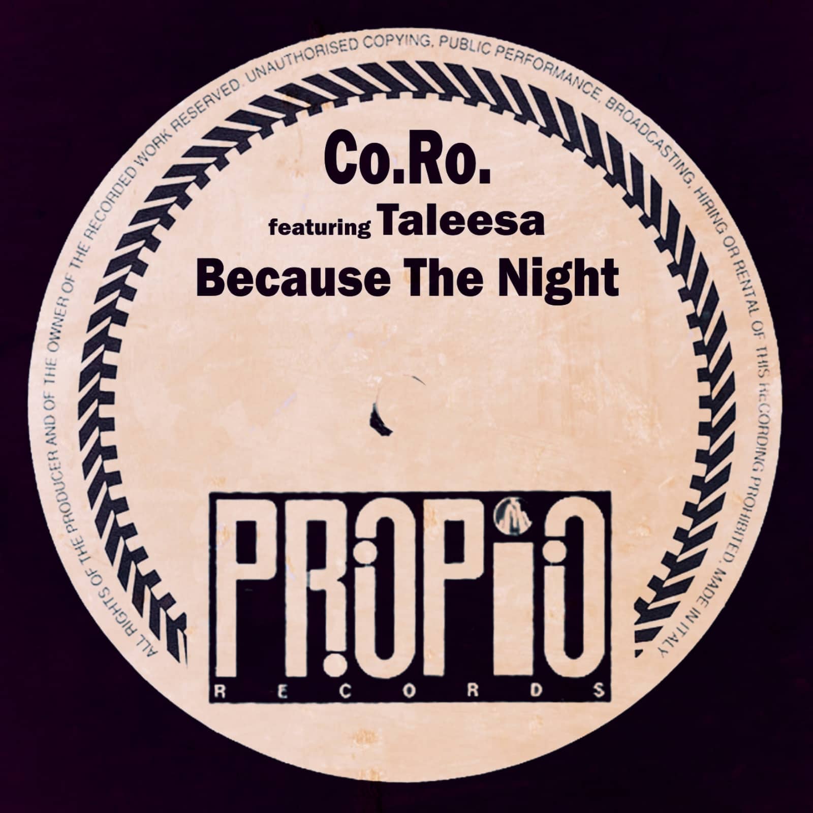 CO.RO. Feat. Taleesa — Because The Night (feat. Taleesa)