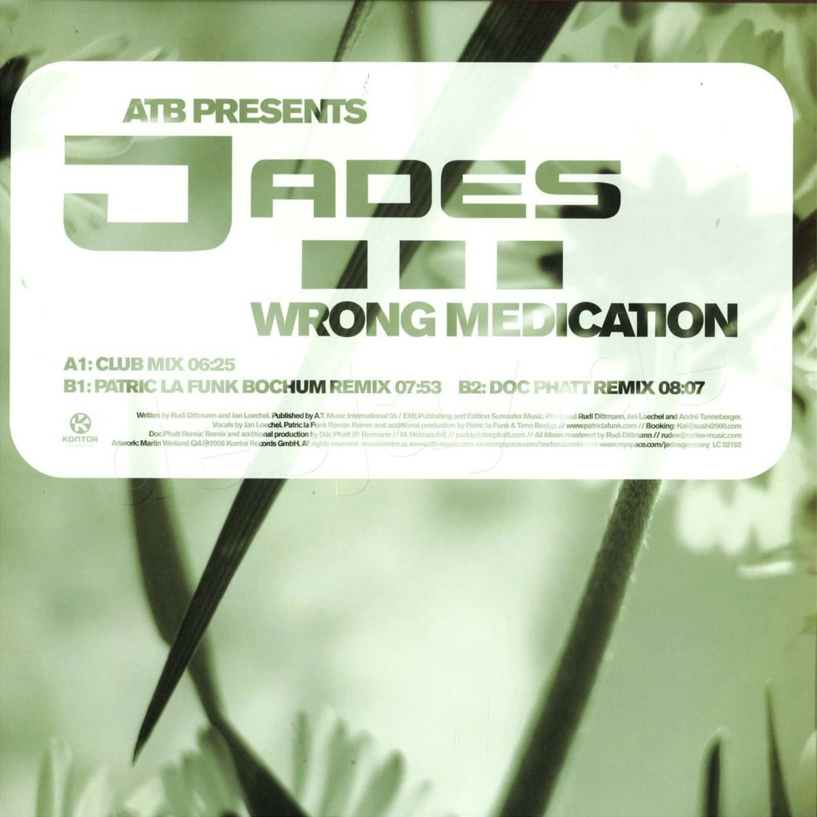 ATB Pres. Jades — Wrong Medication (Doc Phatt Remix Edit)