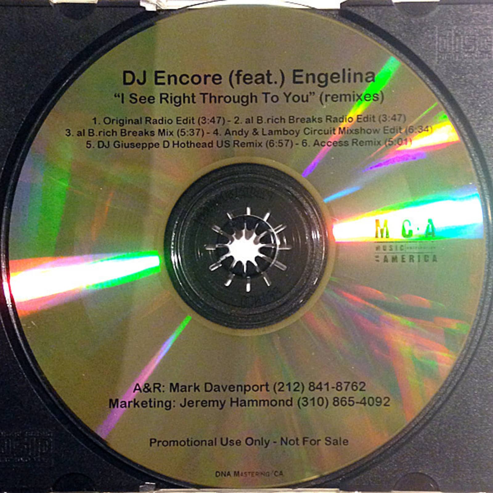 DJ Encore Feat. Engelina — I See Right Through To You (Al B. Rich Breaks Radio Edit)