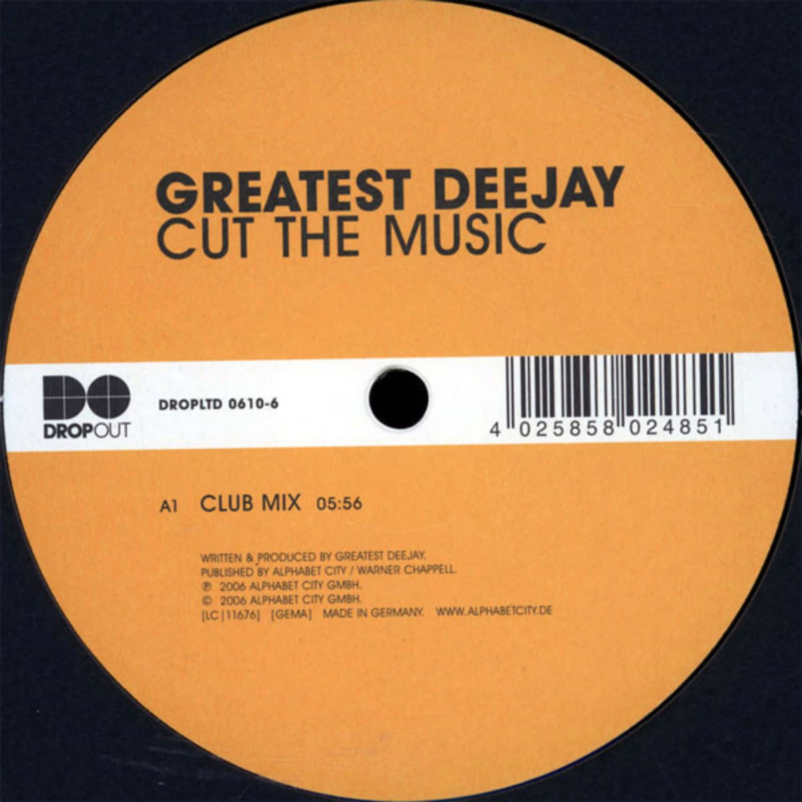 Greatest Deejay — Cut the Music (club mix edit)