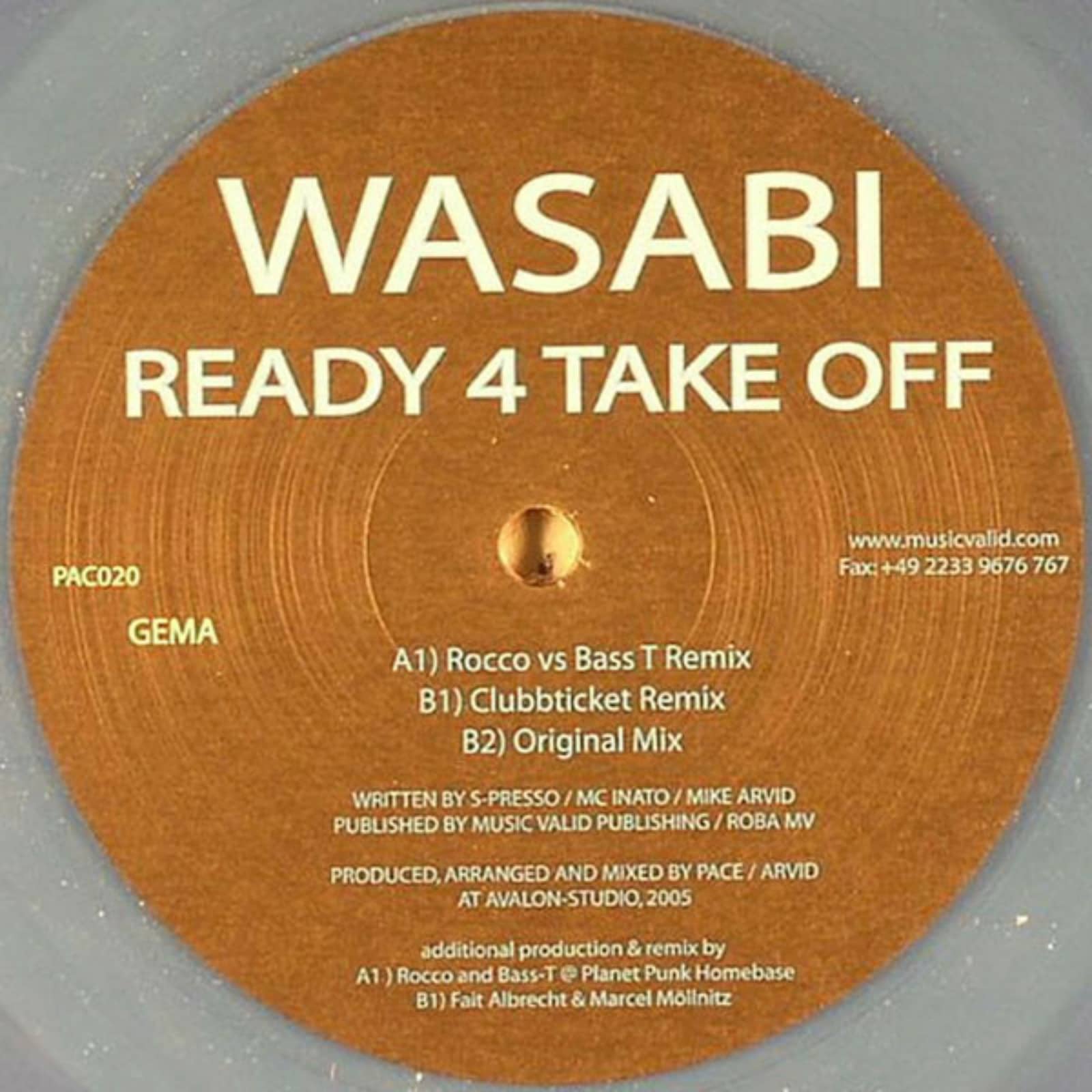 Wasabi — Ready 4 Take Off (Rocco Vs. Bass-T Edit)