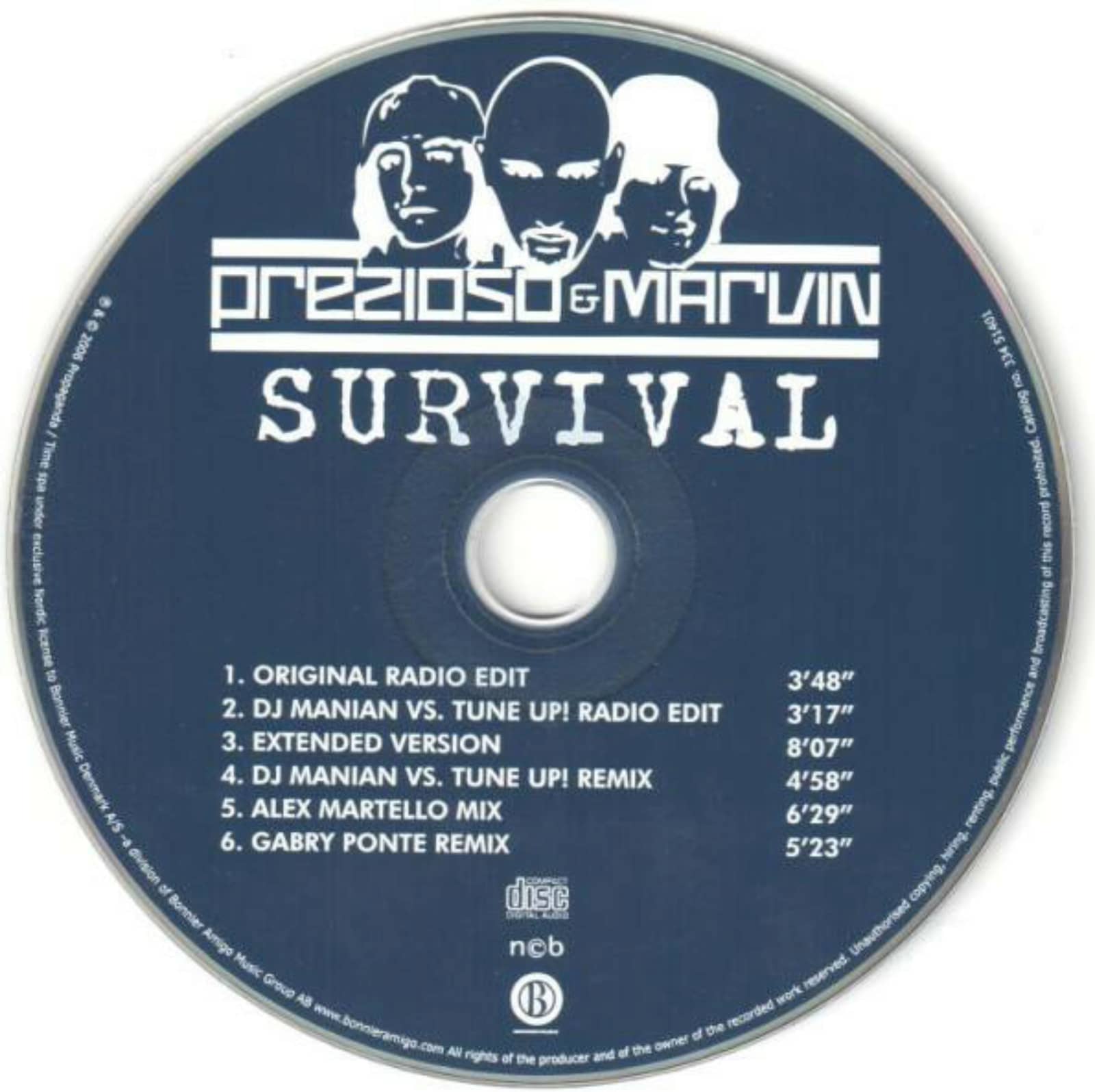 Prezioso Feat. Marvin — Survival (DJ Manian Vs. Tune Up! Remix Edit)
