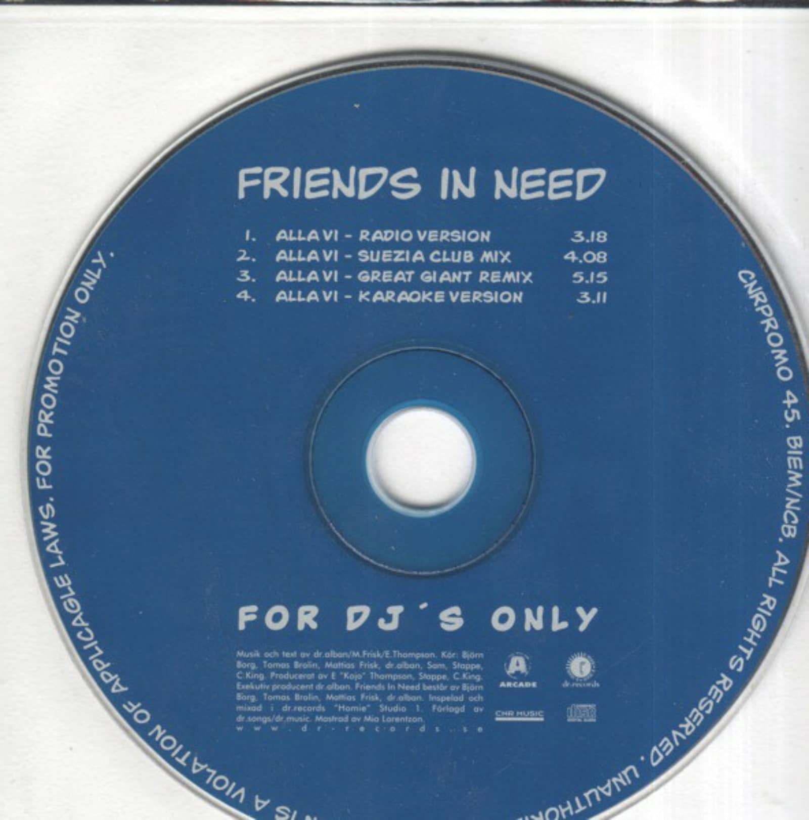Friends In Need — Alla Vi (Suezia Club Mix)