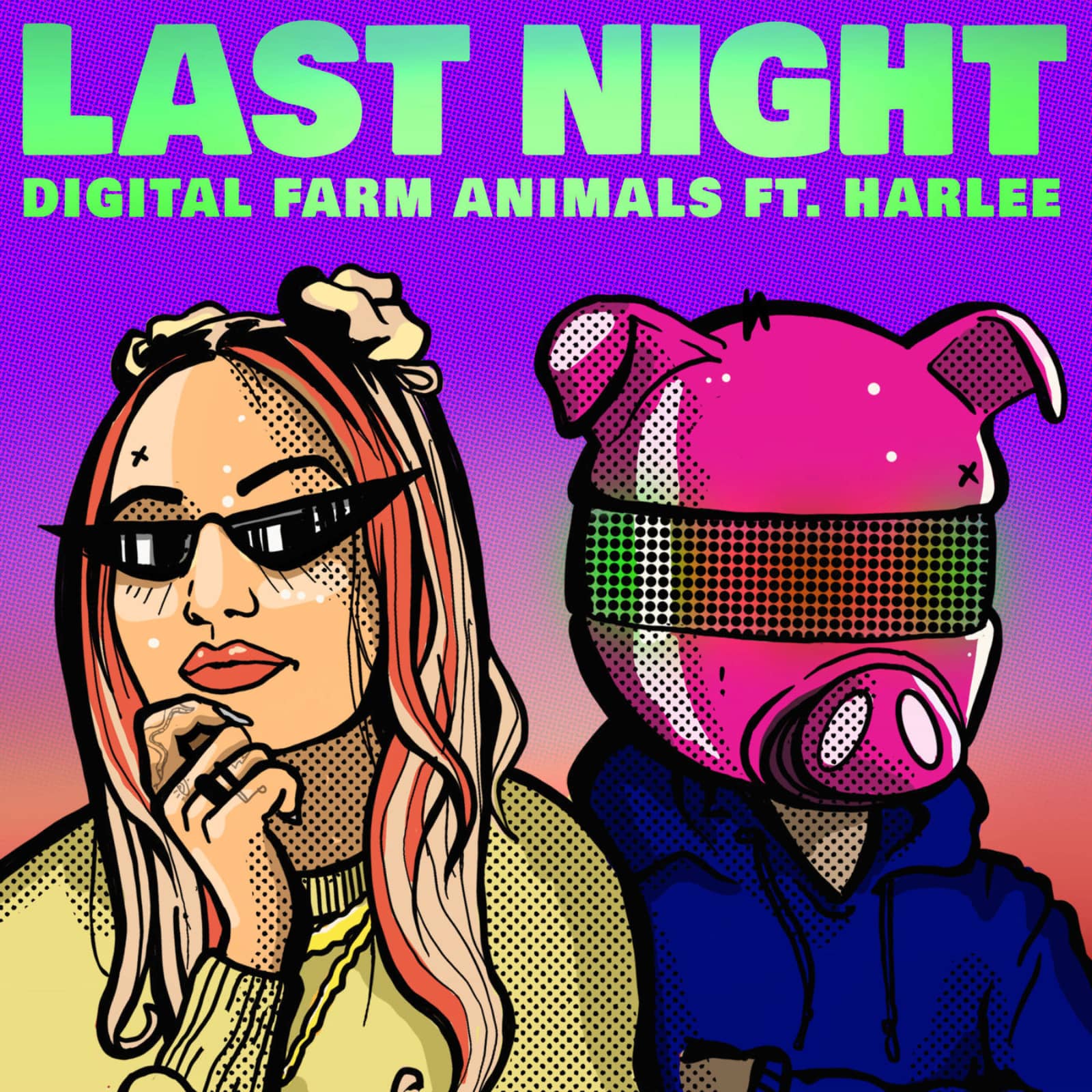 Digital Farm Animals, Harlee — Last Night (Extended Mix)
