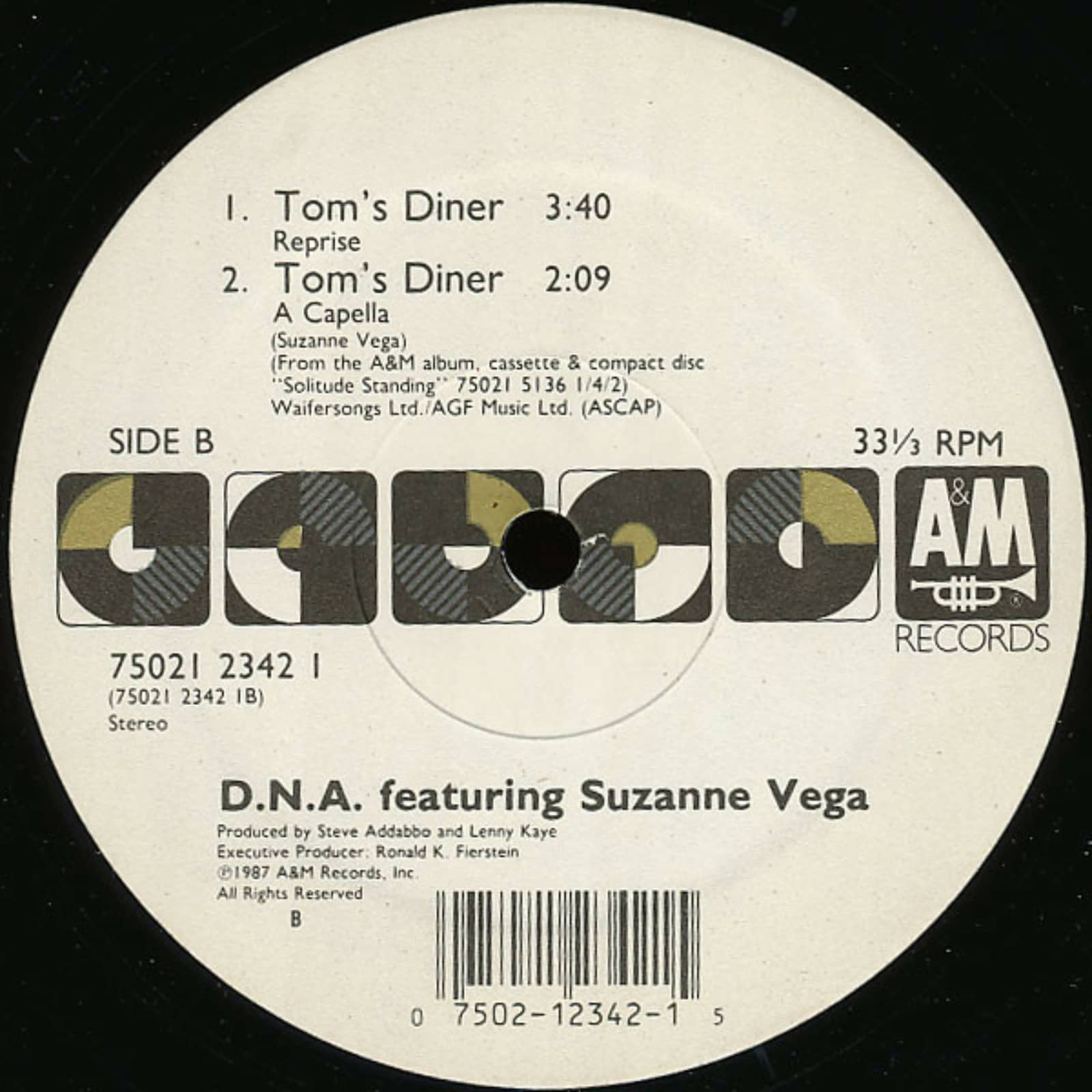 Suzanne Vega — Tom's Diner (DNA Remix)