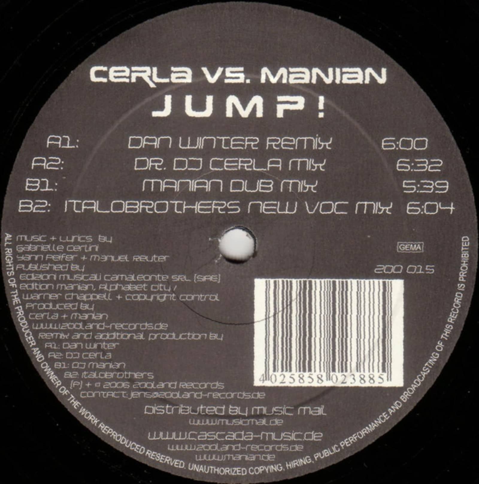DJ Cerla Vs. Manian — Jump! (Manian Dub Radio Mix)
