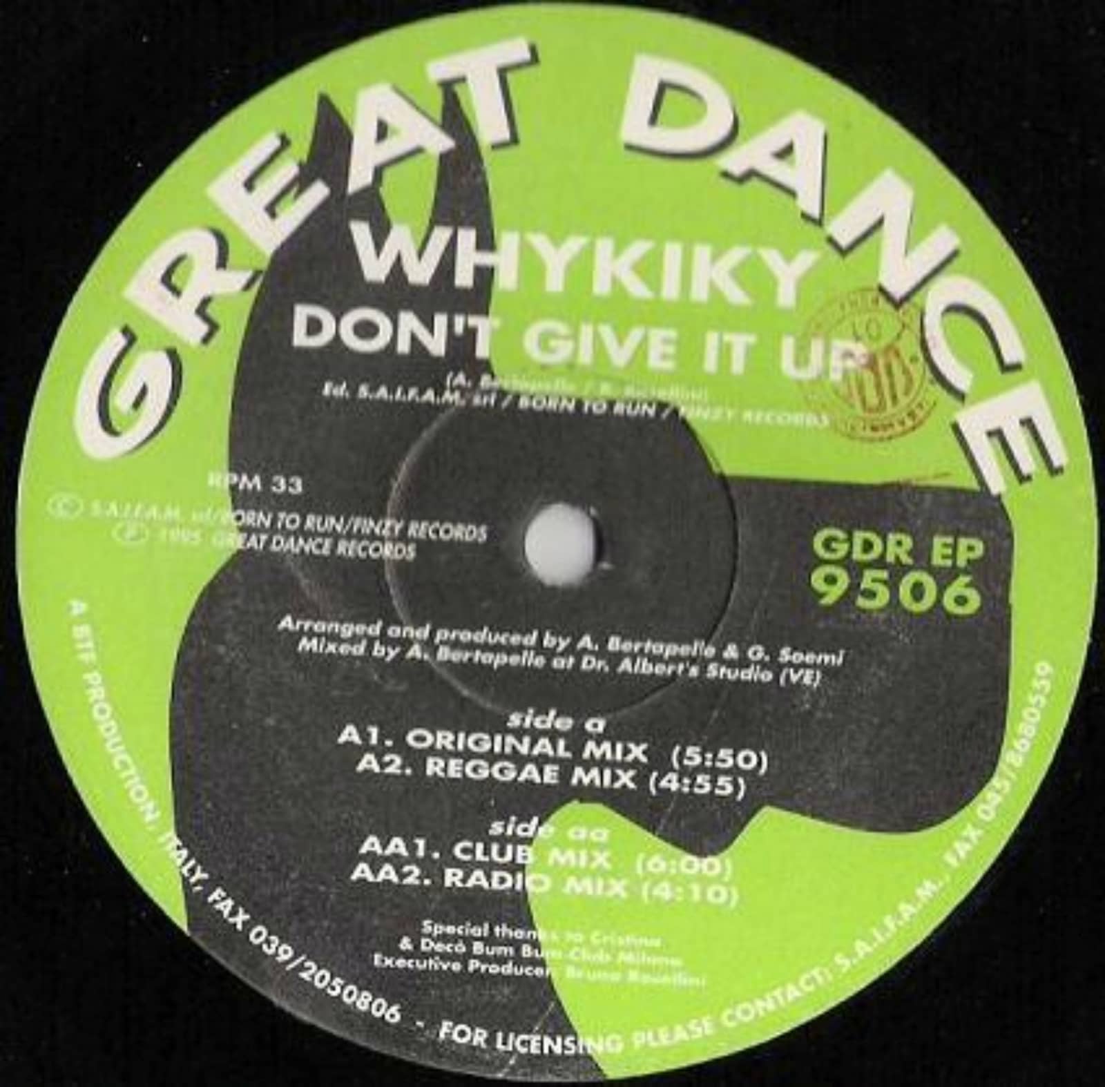 Whykiky — Don't Give It Up (Radio Mix)